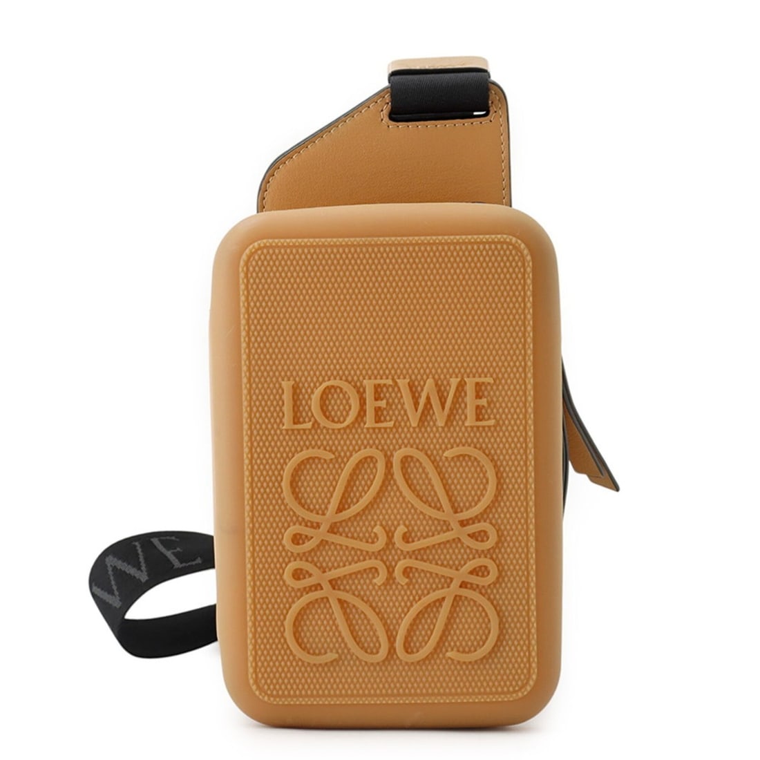 Loewe Anagram Molded Sling Body Bag, Rubber Leather B987W42X02, LOEWE Handbag,: --- Catalog ---Category: SizeSize (HxWxD): 17.5cm x 11.5cm x 5.5cm / 6.88'' x 4.52'' x 2.16''Category: DesignType: Handbag, Sling bagColor: CamelGender: WomenMaterial: Leather Category: GeneralMPN: B9