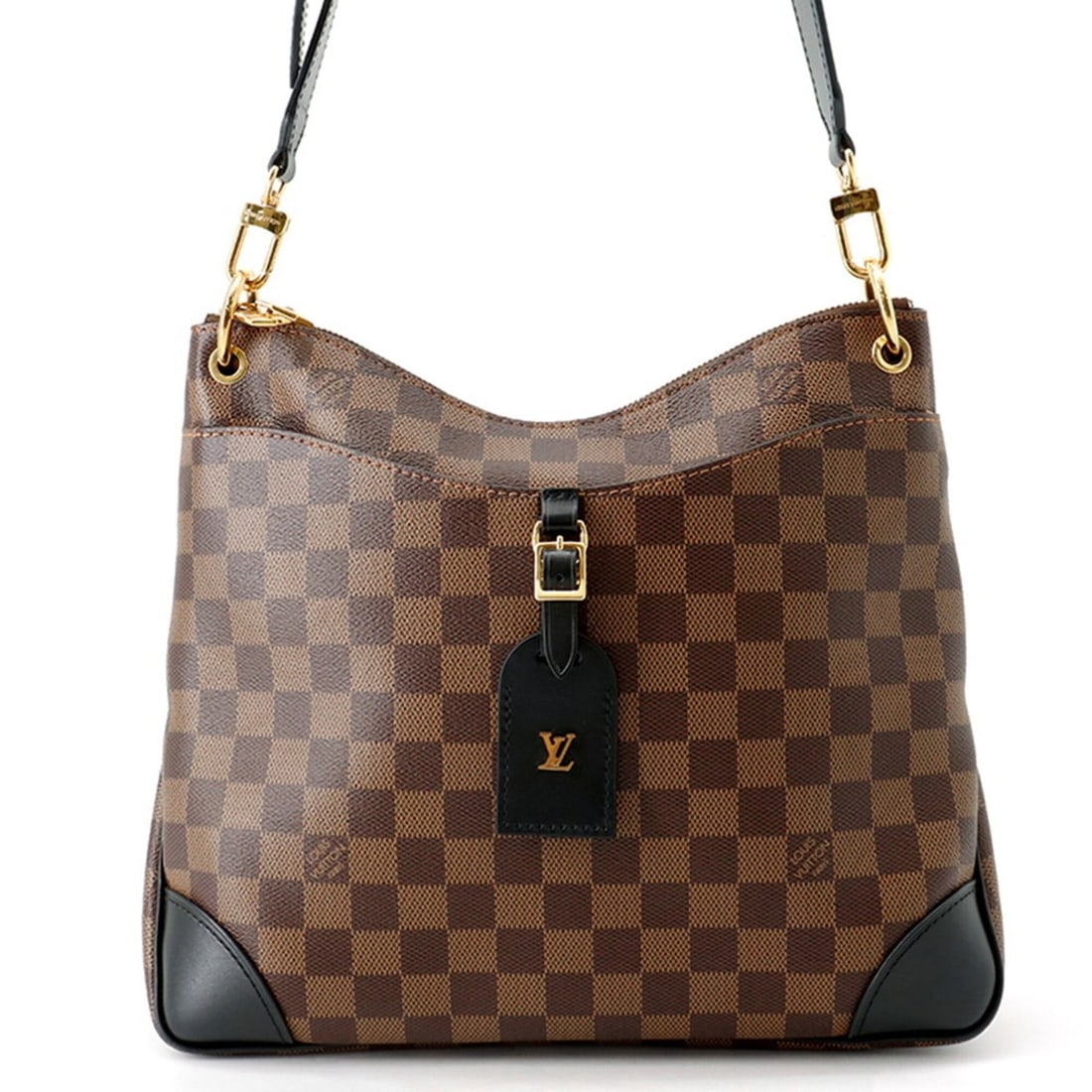 Louis Vuitton Damier Ebene Odeon NM MM N50062 Shoulder Bag, Black, Handbag, Women's, LOUIS VUITTON: --- Catalog ---Category: SizeSize (HxWxD): 27cm x 30cm x 9cm / 10.62'' x 11.81'' x 3.54''Category: DesignType: Handbag, Shoulder bagColor: Black, Damier Canvas, Ebene, NoirGender: WomenMaterial: Exoti