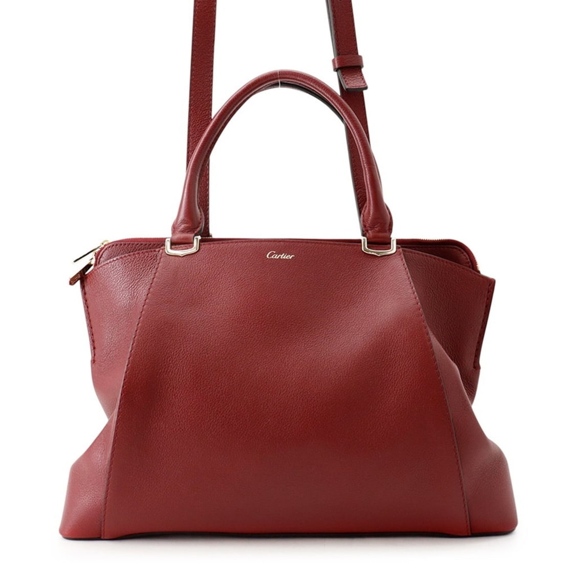 Cartier handbag C de calfskin L1001829 2-way shoulder bag (1 of 17)