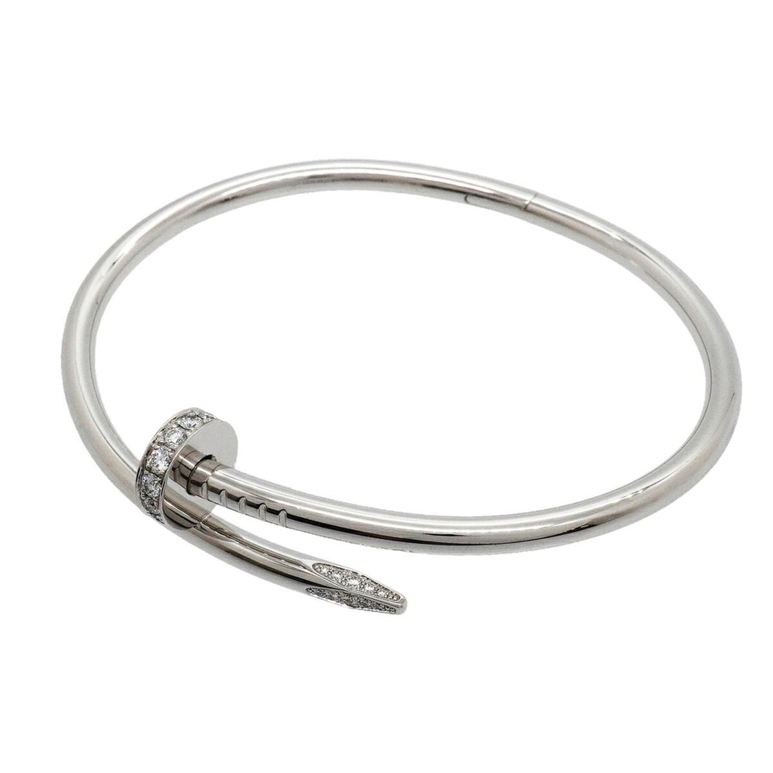 Cartier Juste un Clou Bangle, 18K White Gold, Diamond, Men's & Women's (1 of 10)