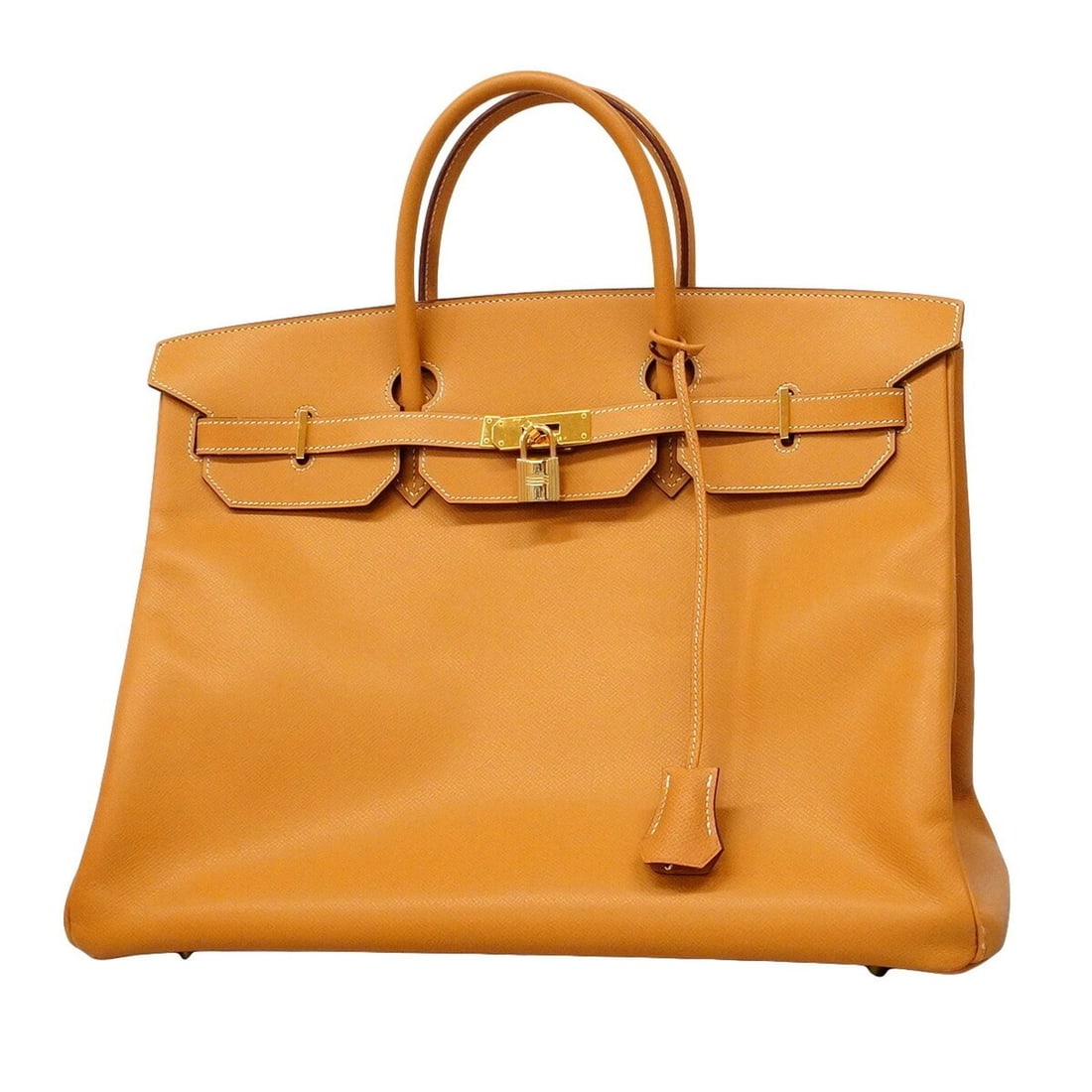 Hermes Birkin 40 Handbag, Courchevel Leather, Natural, ?J Stamp, Women's: --- Catalog ---Category: SizeSize (HxWxD): 31.5cm x 40cm x 21cm / 12.4'' x 15.74'' x 8.26''Category: DesignType: HandbagColor: NaturalGender: WomenMaterial: Courchevel leather Hardware Color: GoldCate