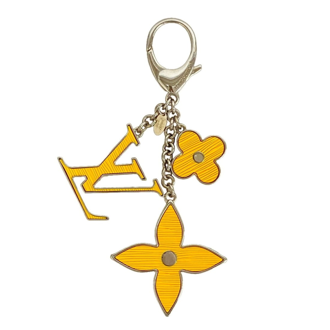 Louis Vuitton Epi Leather Keychain/Charm, Bijou Sac Fleur de M66887, Silver Citron, Women's: --- Catalog ---Category: SizeSize (HxWxD): 14.5cm x 6cm x 5.00mm / 5.7'' x 2.36'' x 0.19''Category: DesignType: KeyringColor: SilverGender: WomenCategory: GeneralMPN: M66887Brand: Louis Vuitton--- Ite