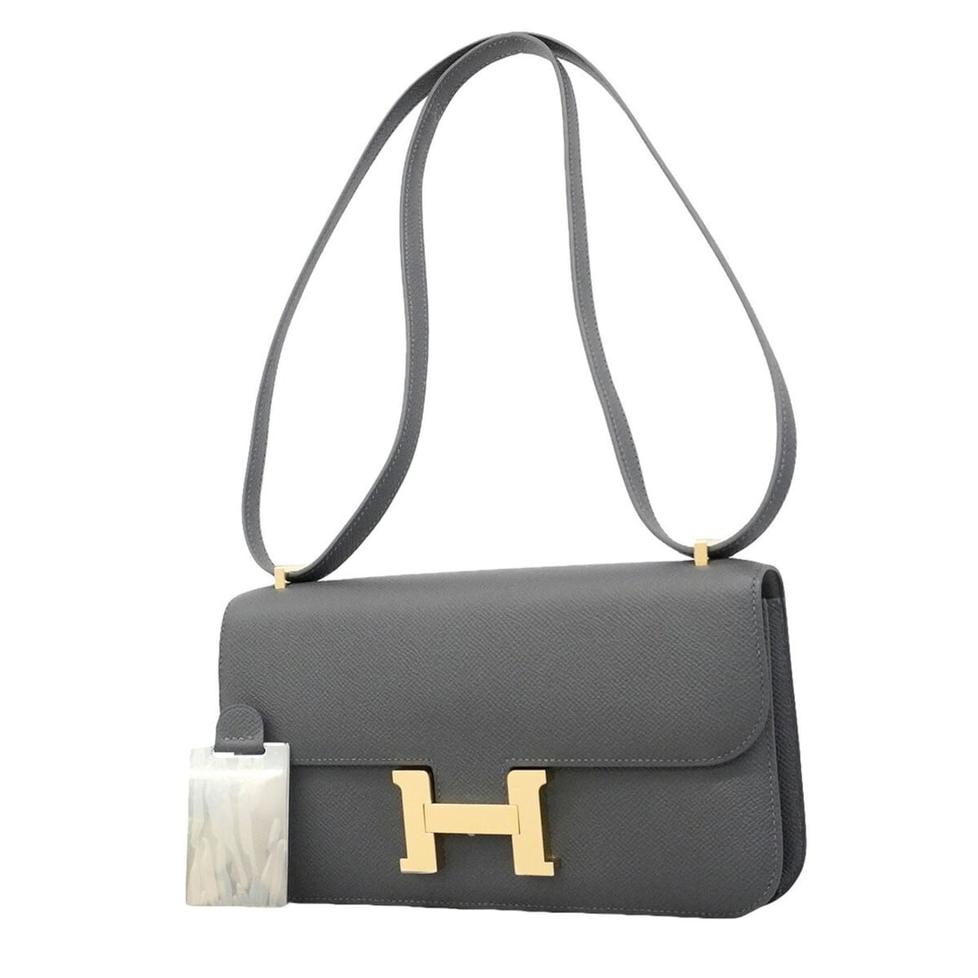 Hermes Shoulder Bag Constance Elan Veau Epsom Gris Misty Champagne K Stamp Ladies (1 of 16)
