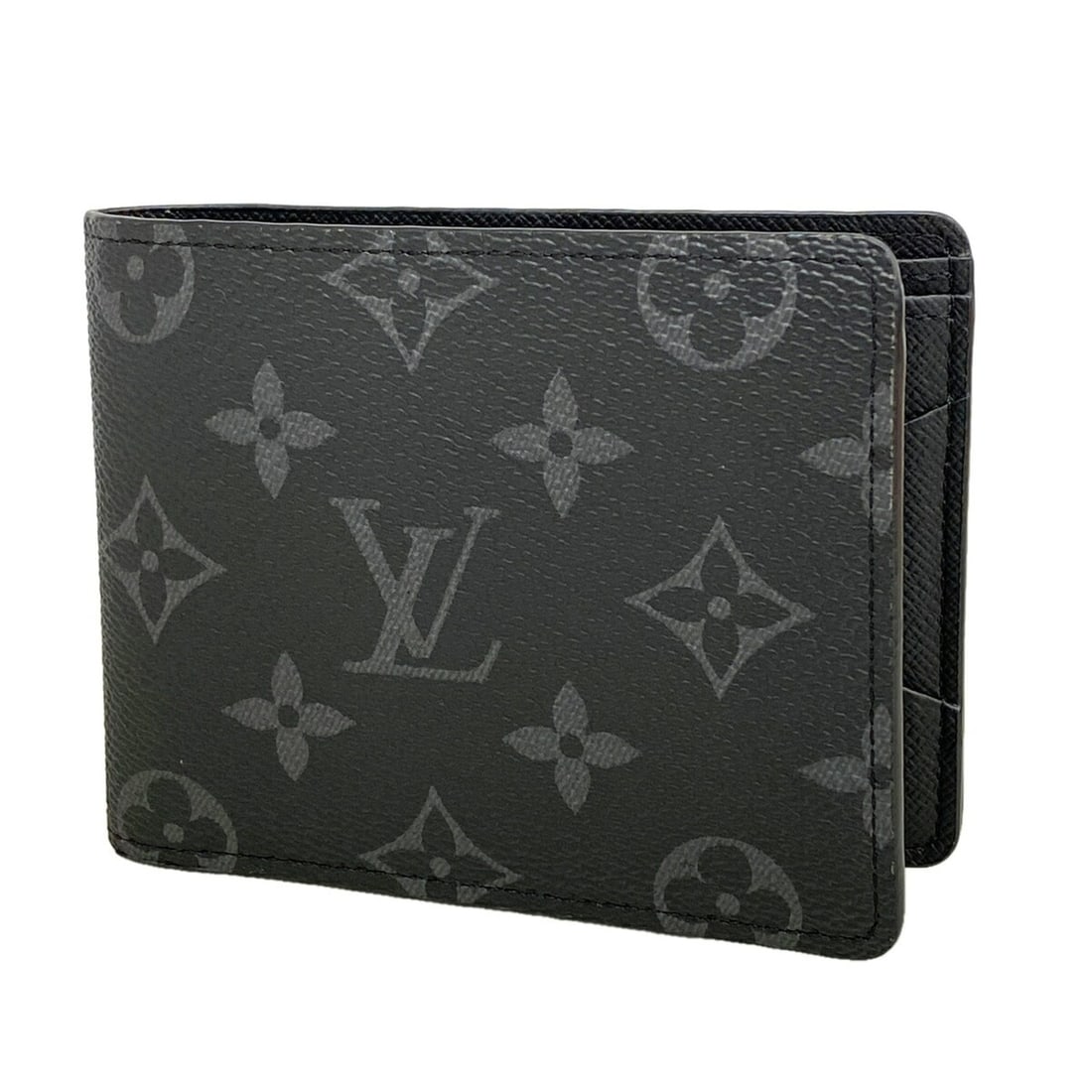 Louis Vuitton Monogram Eclipse Portefeuille Multiple Wallet M61695 Black Men's: --- Catalog ---Category: SizeSize (HxWxD): 9cm x 11.5cm x 2cm / 3.54'' x 4.52'' x 0.78''Category: DesignType: Bill wallet (bi-fold)Color: BlackGender: MenCategory: GeneralMPN: M61695Brand: Louis Vuitt