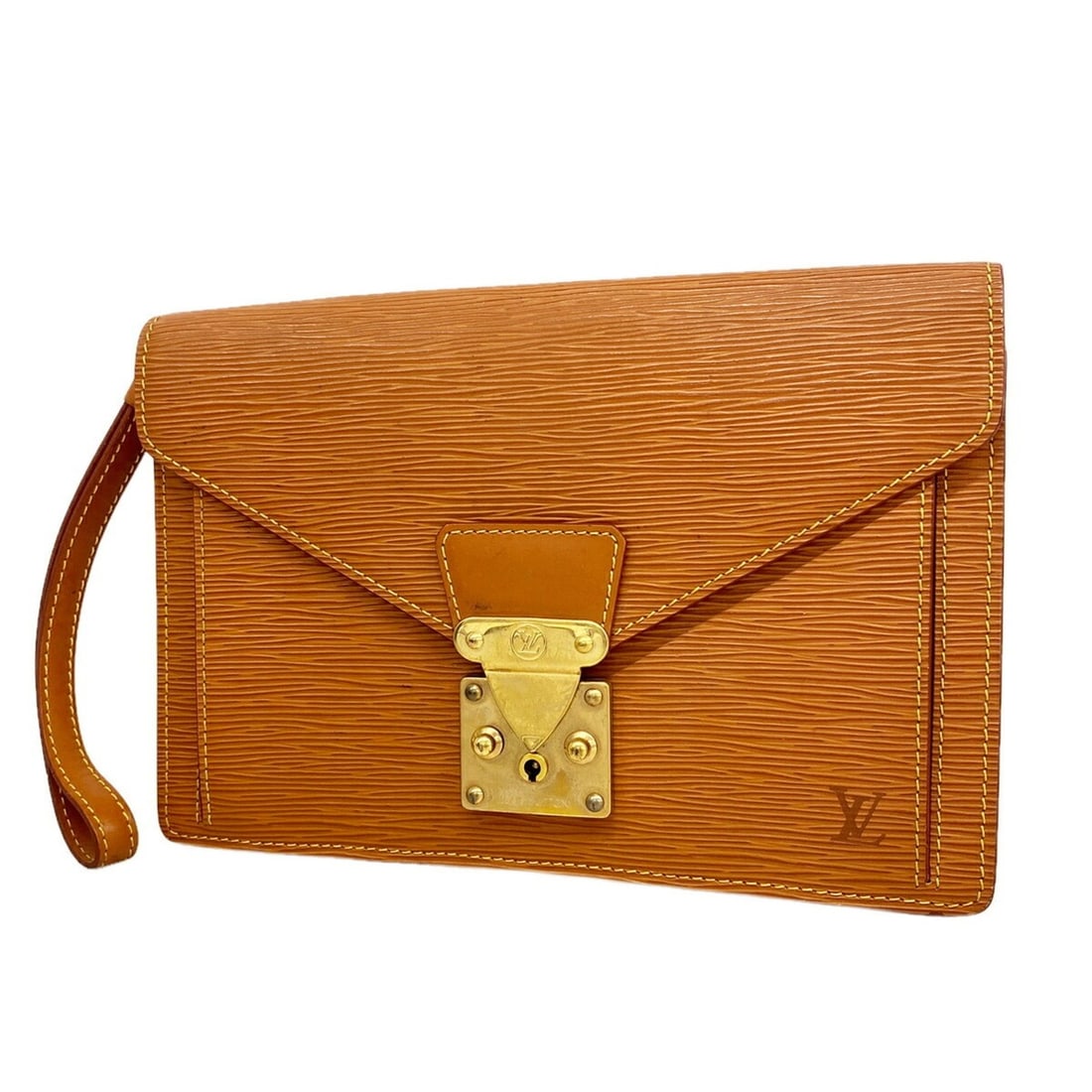 Louis Vuitton Epi Leather Clutch Bag, Pochette Sellier Dragonne, M52618, Zipang Gold, Men's: --- Catalog ---Category: SizeSize (HxWxD): 18cm x 26cm x 4cm / 7.08'' x 10.23'' x 1.57''Category: DesignType: Clutch bagColor: Gold CipangoGender: MenCategory: GeneralMPN: M52618Brand: Louis Vuitton--
