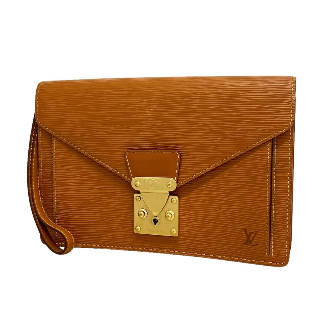 Louis Vuitton Epi Leather Clutch Bag, Pochette Sellier Dragonne, M52618, Zipang Gold, Men's: --- Catalog ---Category: SizeSize (HxWxD): 18cm x 26cm x 4cm / 7.08'' x 10.23'' x 1.57''Category: DesignType: Clutch bagColor: Gold CipangoGender: MenCategory: GeneralMPN: M52618Brand: Louis Vuitton--