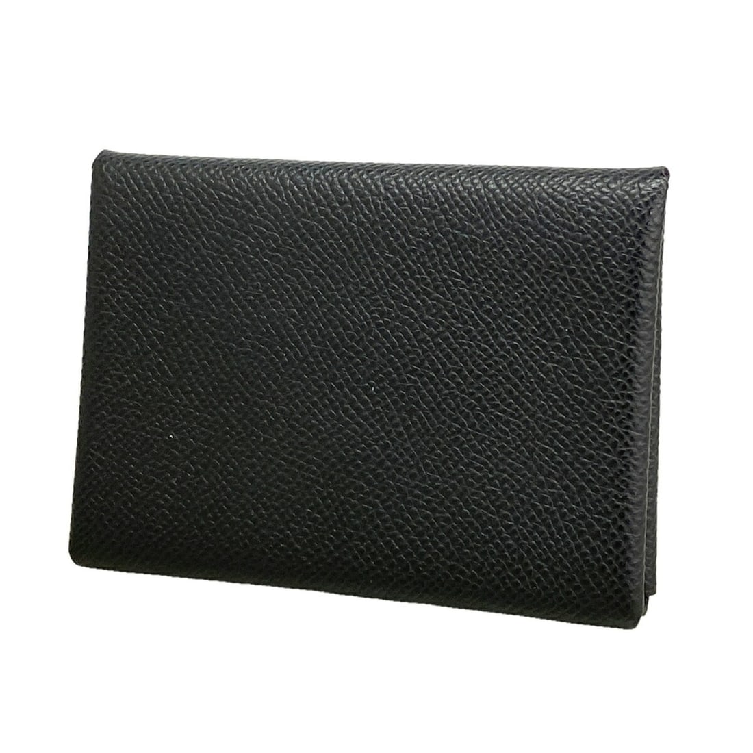 Hermes Calvi Duo Wallet/Coin Case, Veau Epsom Leather, Black, W Stamp, Men's/Women's: --- Catalog ---Category: SizeSize (HxWxD): 8cm x 10.5cm x 1cm / 3.14'' x 4.13'' x 0.39''Category: DesignType: Coin purse/coin caseColor: BlackGender: Men,WomenMaterial: Leather Leather/Fur Type: Epsom