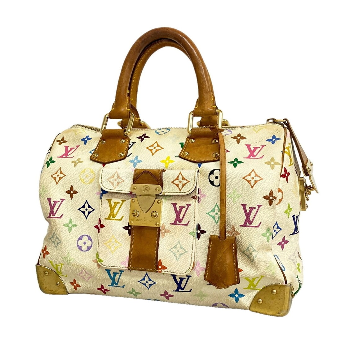 Louis Vuitton Monogram Multicolor Speedy 30 Handbag M92643 Blanc (Women's): --- Catalog ---Category: SizeSize (HxWxD): 21cm x 30cm x 18cm / 8.26'' x 11.81'' x 7.08''Category: DesignType: HandbagColor: BlancGender: WomenCategory: GeneralMPN: M92643Brand: Louis Vuitton--- Item 
