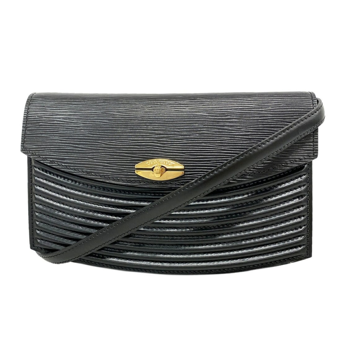 Louis Vuitton Epi Leather Shoulder Bag, Prebour, M52562, Noir (Women's) (1 of 11)
