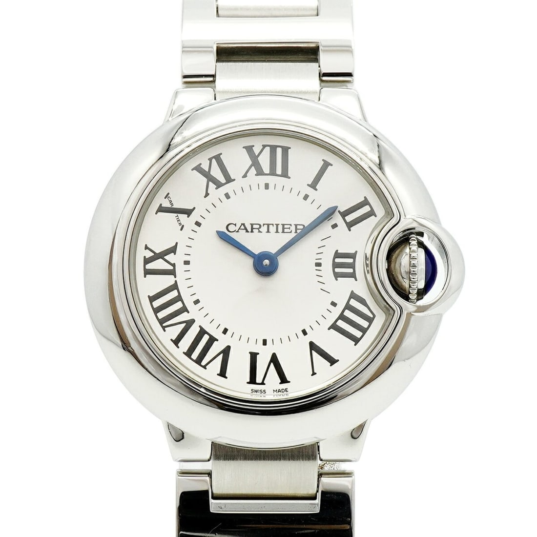 Cartier Ballon Bleu SM W69010Z4 Silver Dial Women's Watch: --- Catalog ---Category: SizeWrist Size: 13.5cm / 5.31''Case Diameter: 28.2mm / 1.11''Category: DesignType: WristwatchGender: WomenColor (Dial): SilverMaterial (Band): Stainless steelCategory: General
