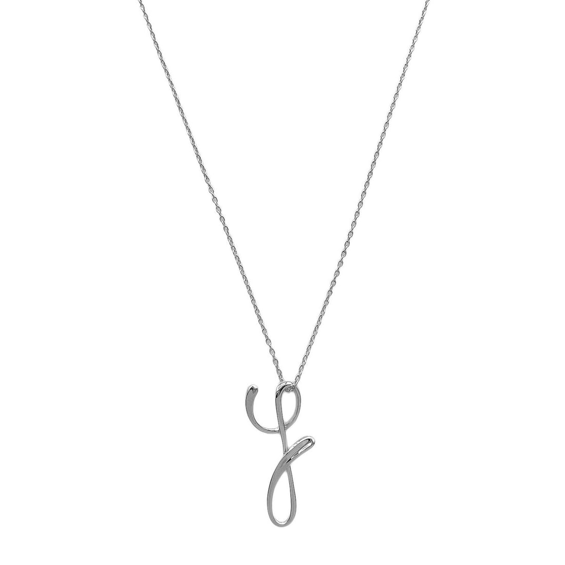 TIFFANY&Co. Letter Y Initial Necklace by Elsa Peretti, SV925 Silver, for Men and Women: --- Catalog ---Category: SizePendant Size: 25mm x 10mm / 0.98'' x 0.39''Neck Circumference: 41.5 cm / 16.33''Category: DesignColor: SilverGender: Men,WomenMaterial: Silver 925Necklace Type: NecklaceCa