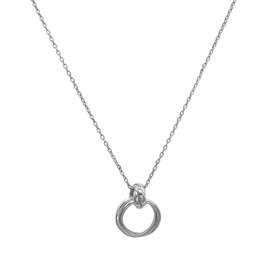 TIFFANY&Co. Paloma Melody Circle Necklace SV925 Silver Women's: --- Catalog ---Category: SizePendant Size: 12mm x 12mm / 0.47'' x 0.47''Neck Circumference: 39 cm / 15.35''Category: DesignColor: SilverGender: WomenMaterial: Silver 925Necklace Type: NecklaceCategory