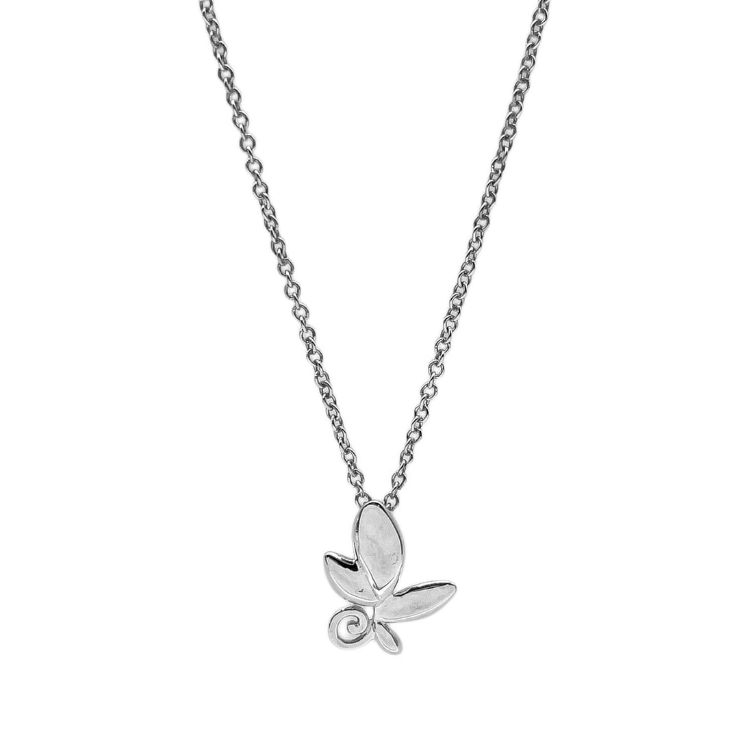 TIFFANY&Co. Olive Leaf Pendant Necklace, Paloma Picasso, SV925 Silver, Women's: --- Catalog ---Category: SizePendant Size: 10mm x 8mm / 0.39'' x 0.31''Neck Circumference: 40 cm / 15.74''Category: DesignColor: SilverGender: WomenMaterial: Silver 925Necklace Type: NecklaceCategory: