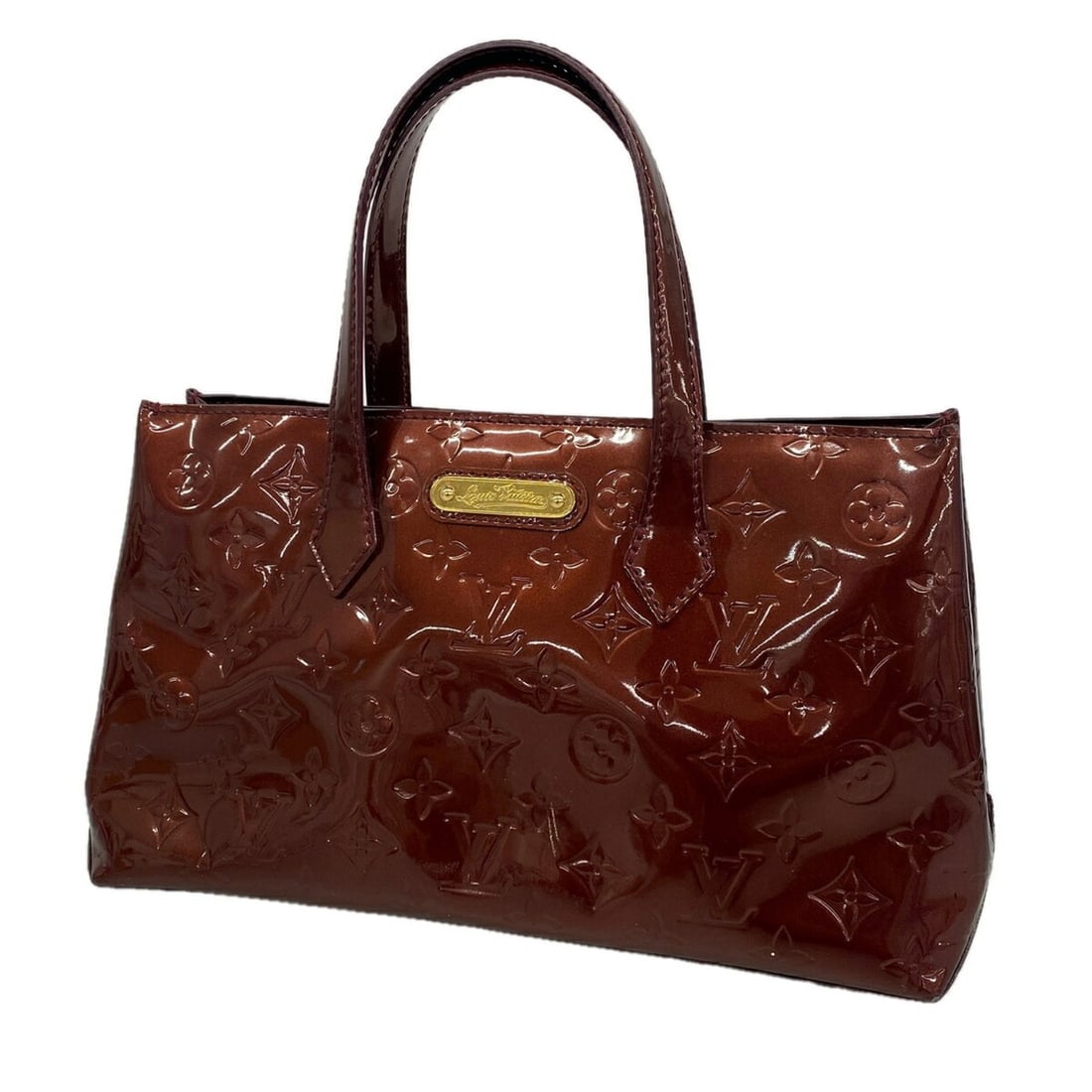 Louis Vuitton Vernis Wilshire PM handbag, M91644, Rouge Fauviste, for women.: --- Catalog ---Category: SizeSize (HxWxD): 18cm x 30.5cm x 11cm / 7.08'' x 12'' x 4.33''Category: DesignType: HandbagColor: Rouge fauvisteGender: WomenCategory: GeneralMPN: M91644Brand: Louis Vuitton-