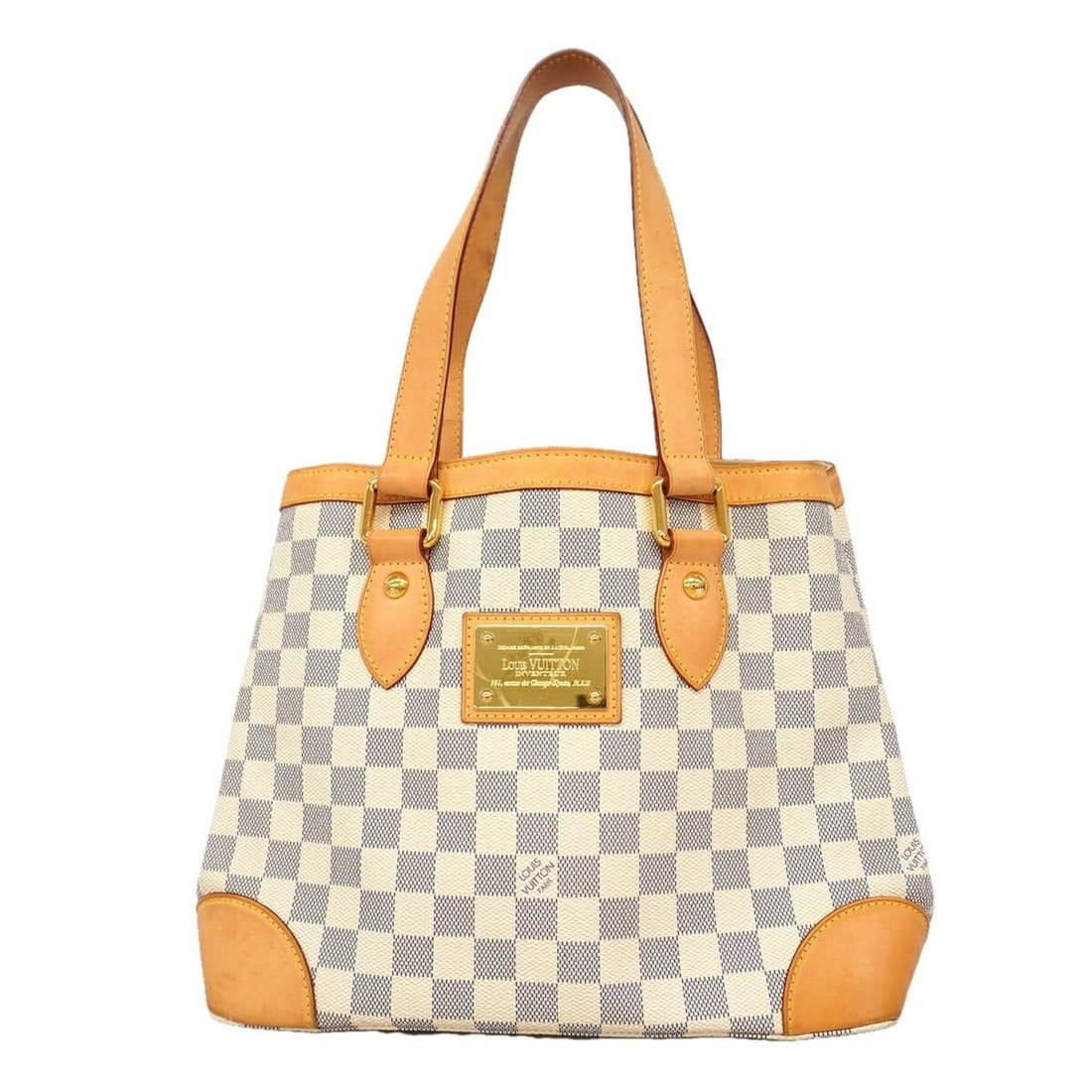 Louis Vuitton Damier Azur Hampstead PM Tote Bag N51207 White Women's: --- Catalog ---Category: SizeSize (HxWxD): 24cm x 28cm x 18cm / 9.44'' x 11.02'' x 7.08''Category: DesignType: Tote bagColor: WhiteGender: WomenCategory: GeneralMPN: N51207Brand: Louis Vuitton--- Item