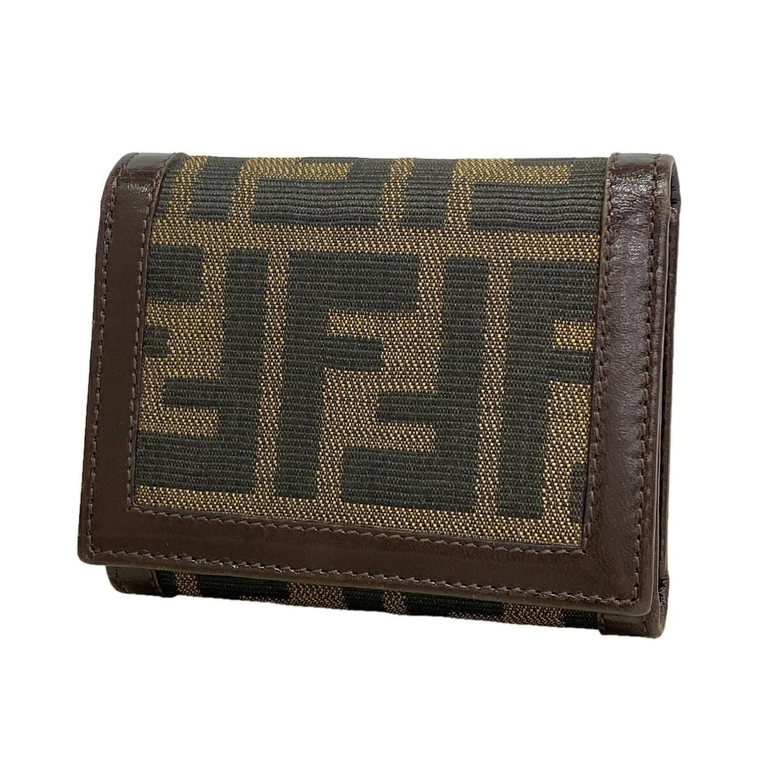 Fendi Tri-fold Wallet, Zucca Nylon Canvas, Brown, Women's: --- Catalog ---Category: SizeSize (HxWxD): 8.5cm x 10cm x 3cm / 3.34'' x 3.93'' x 1.18''Category: DesignType: Wallet (tri-fold)Color: BrownGender: WomenMaterial: Nylon canvas Category: GeneralBrand: F