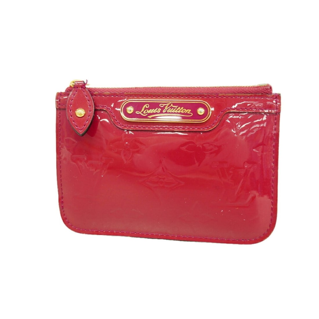Louis Vuitton Vernis Pochette Clé NM Wallet/Coin Case M91669 Rose Indien (Women's): --- Catalog ---Category: SizeSize (HxWxD): 8.5cm x 13cm x 1cm / 3.34'' x 5.11'' x 0.39''Category: DesignType: Coin purse/coin caseColor: Indian roseGender: WomenCategory: GeneralMPN: M91669Brand: Loui