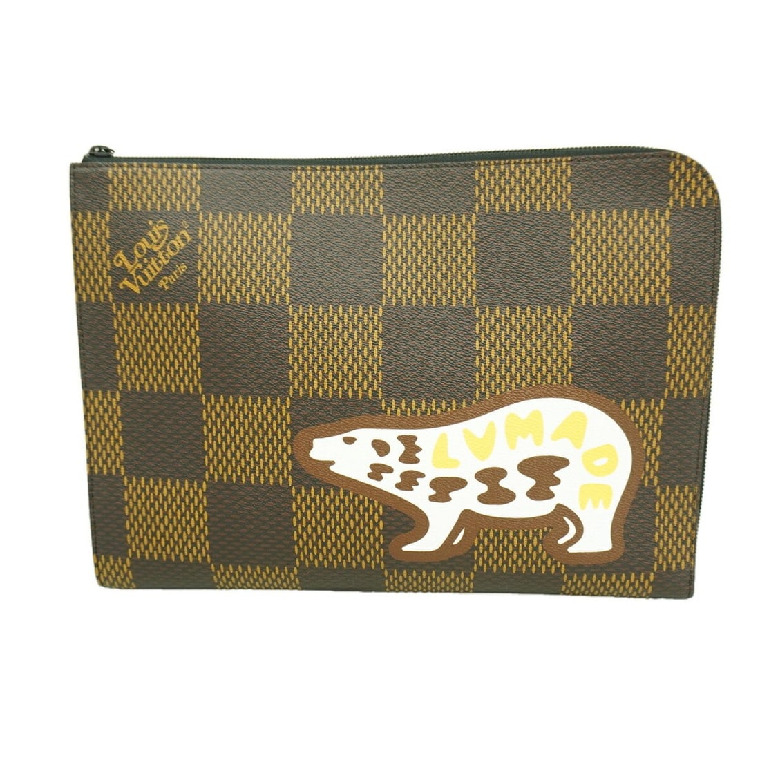 Louis Vuitton Damier Giant Pochette Jour GM Clutch Bag N60390 Ebene NIGO Collaboration Men's: --- Catalog ---Category: SizeSize (HxWxD): 25cm x 35cm x 2cm / 9.84'' x 13.77'' x 0.78''Category: DesignType: Clutch bagColor: EbeneGender: MenCategory: GeneralMPN: N60390Brand: Louis Vuitton--- Item 