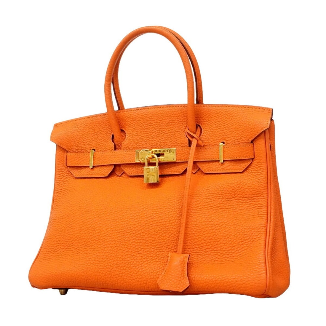 Hermes Birkin 30 Togo Handbag, Orange, ?H Stamp, Women's: --- Catalog ---Category: SizeSize (HxWxD): 24cm x 29.5cm x 15cm / 9.44'' x 11.61'' x 5.9''Category: DesignType: HandbagColor: OrangeGender: WomenMaterial: Togo leather Hardware Color: GoldCategory: Ge