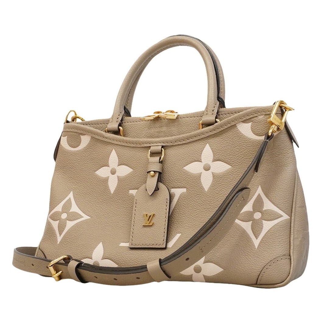 Louis Vuitton Monogram Empreinte Trianon PM Handbag M46585 Tourtreme 2-way bag for women: --- Catalog ---Category: SizeSize (HxWxD): 19cm x 29cm x 9cm / 7.48'' x 11.41'' x 3.54''Category: DesignType: HandbagColor: BeigeGender: WomenCategory: GeneralMPN: M46585Brand: Louis Vuitton--- Item L