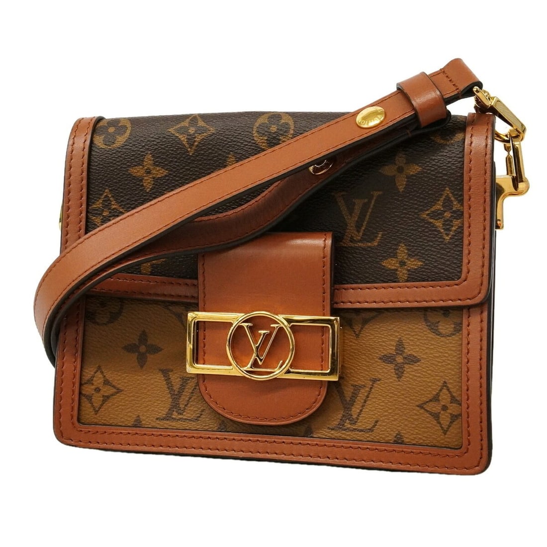 Louis Vuitton Monogram Reverse Dauphine MINI Shoulder Bag M45959 Brown Women's (1 of 11)