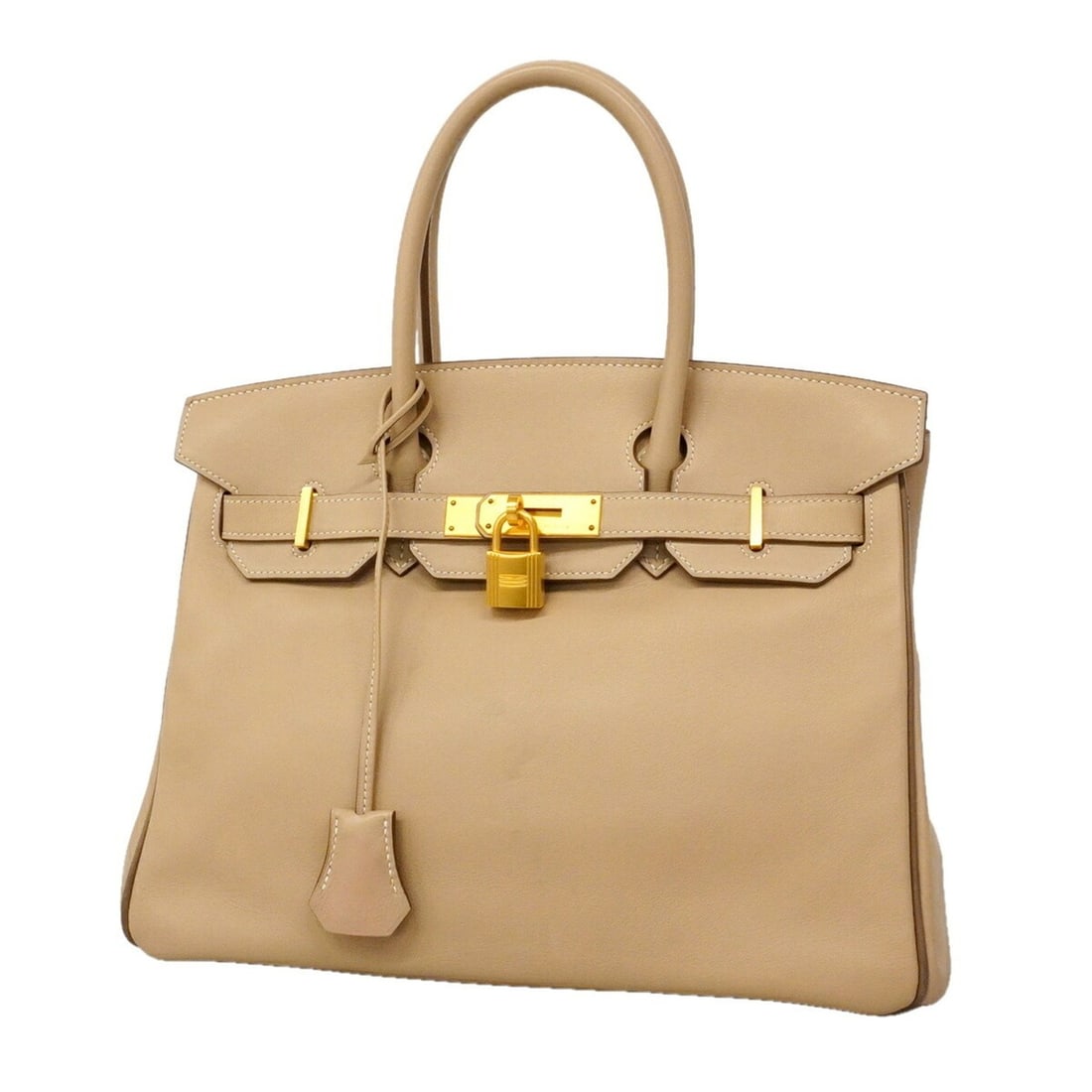 Hermes Birkin 30 Swift Trench Handbag, Etoupe, ?P stamp, Personal Order, Ladies': --- Catalog ---Category: SizeSize (HxWxD): 24cm x 29.5cm x 15cm / 9.44'' x 11.61'' x 5.9''Category: DesignType: HandbagColor: Etoupe grayGender: WomenMaterial: Swift leather Hardware Color: GoldCatego