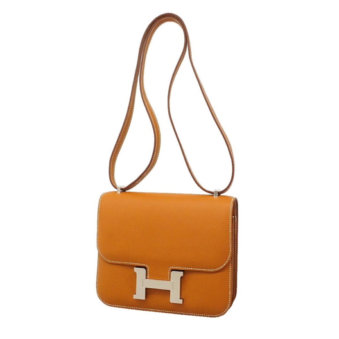 Hermes Constance Mini Shoulder Bag, Veau Epsom Leather, Gold, G Stamp, Women's: --- Catalog ---Category: SizeSize (HxWxD): 16cm x 18.5cm x 4.5cm / 6.29'' x 7.28'' x 1.77''Category: DesignType: Shoulder bagColor: GoldGender: WomenMaterial: Leather Hardware Color: SilverLeather/Fur