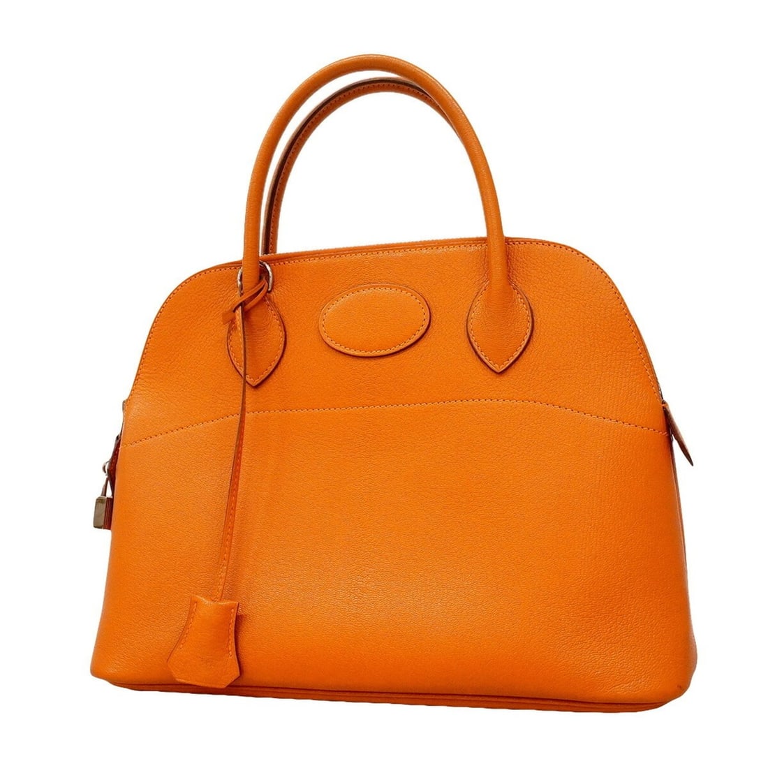 Hermes Bolide 31 handbag, Chevre leather, orange, ?I stamp, women's.: --- Catalog ---Category: SizeSize (HxWxD): 24cm x 31cm x 12cm / 9.44'' x 12.2'' x 4.72''Category: DesignType: HandbagColor: OrangeGender: WomenMaterial: Chevre leather Hardware Color: SilverCategory: 