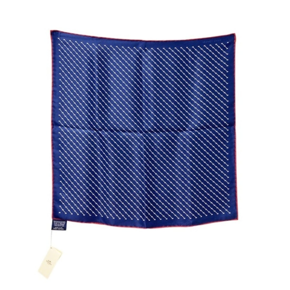 Hermes Carre 45 H Geometric Scarf Muffler Navy Red Silk Women's HERMES: --- Catalog ---Category: SizeSize (LxW): 42cm x 42cm / 16.53'' x 16.53''Category: DesignType: ScarfColor: Navy, Red colorGender: WomenMaterial: Silk Category: GeneralBrand: Hermes--- Item List ---Sect