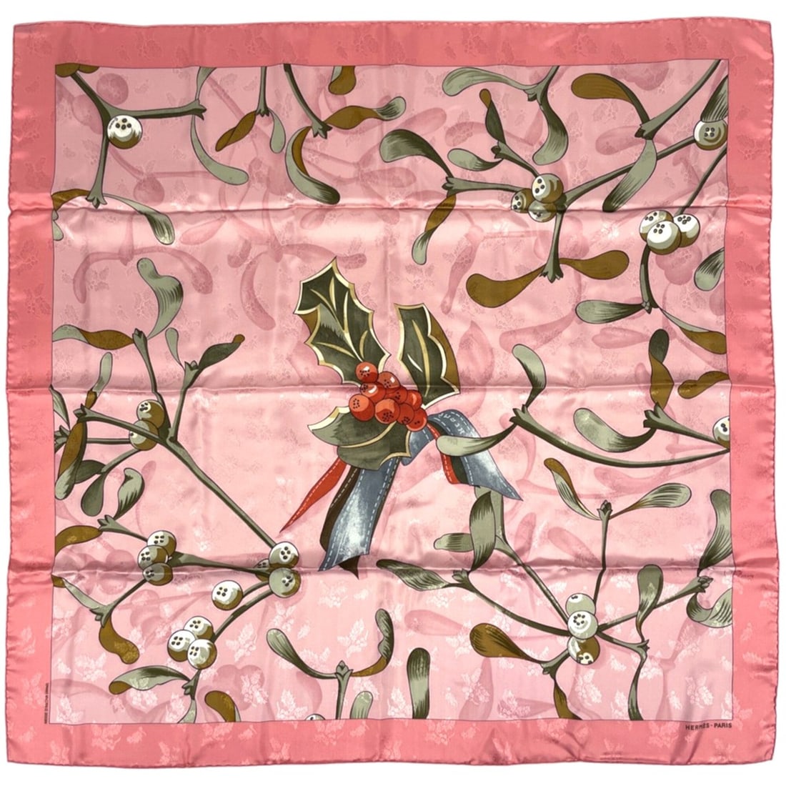 Hermes Carre 90 NEIGE D'ANTAN DETAIL CARRE Scarf Muffler (Last Year's Snow) Silk Pink Multicolor: --- Catalog ---Category: SizeSize (LxW): 89cm x 91cm / 35.03'' x 35.82''Category: DesignType: ScarfColor: Multi-color, PinkGender: WomenMaterial: Silk Category: GeneralBrand: Hermes--- Item List ---Se
