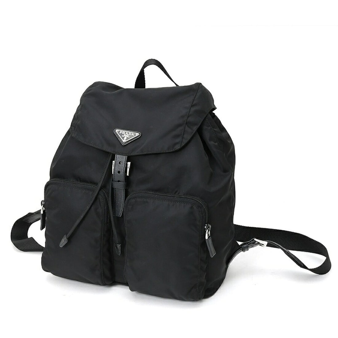 Prada PRADA Backpack Rucksack 1BZ005 Nylon Black: --- Catalog ---Category: SizeSize (HxWxD): 30cm x 30cm x 15cm / 11.81'' x 11.81'' x 5.9''Category: DesignType: BackpackColor: BlackGender: Women,MenMaterial: Nylon Category: GeneralBrand: PradaCountry