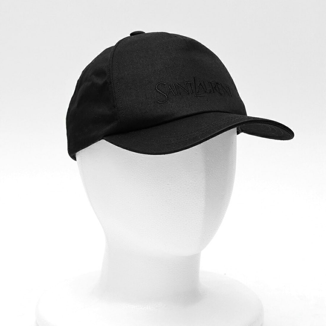 Yves Saint Laurent Saint Laurent 5-Panel Baseball Cap 778063, Cotton Linen, #57: --- Catalog ---Category: DesignType: CapColor: BlackGender: Women,MenMaterial: Cotton 75%, Linen 25%Category: GeneralBrand: Yves Saint LaurentCountry of Origin: BulgariaCategory: MeasurementsUS Size: 