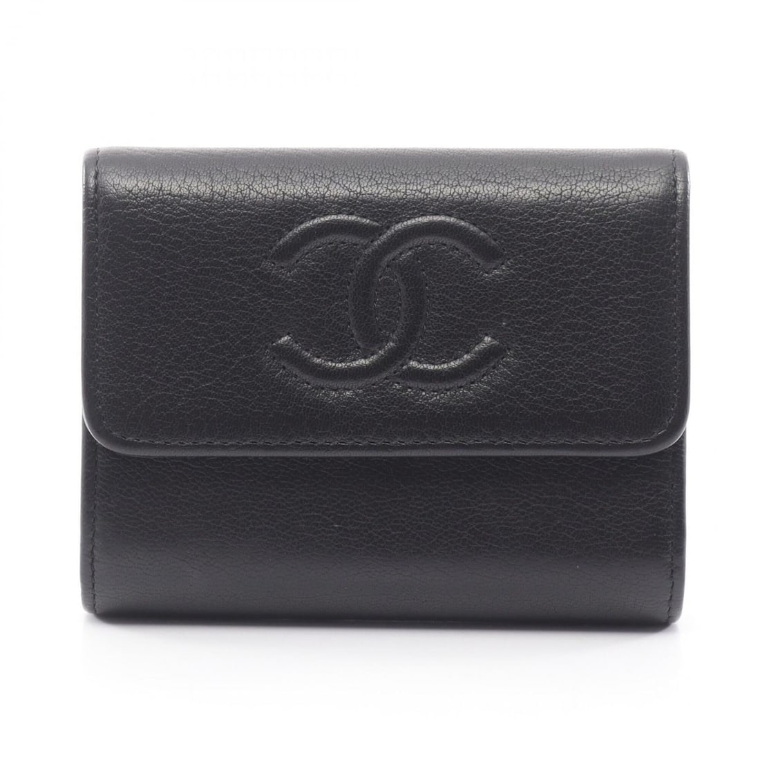 Chanel Coco Mark Wallet/Coin Purse Leather Wallet for Women, Black: --- Catalog ---Category: SizeSize (HxWxD): 8.5cm x 11cm x 2cm / 3.34'' x 4.33'' x 0.78''Category: DesignType: Coin purse/coin caseColor: BlackGender: WomenMaterial: Leather Category: GeneralBrand: Cha