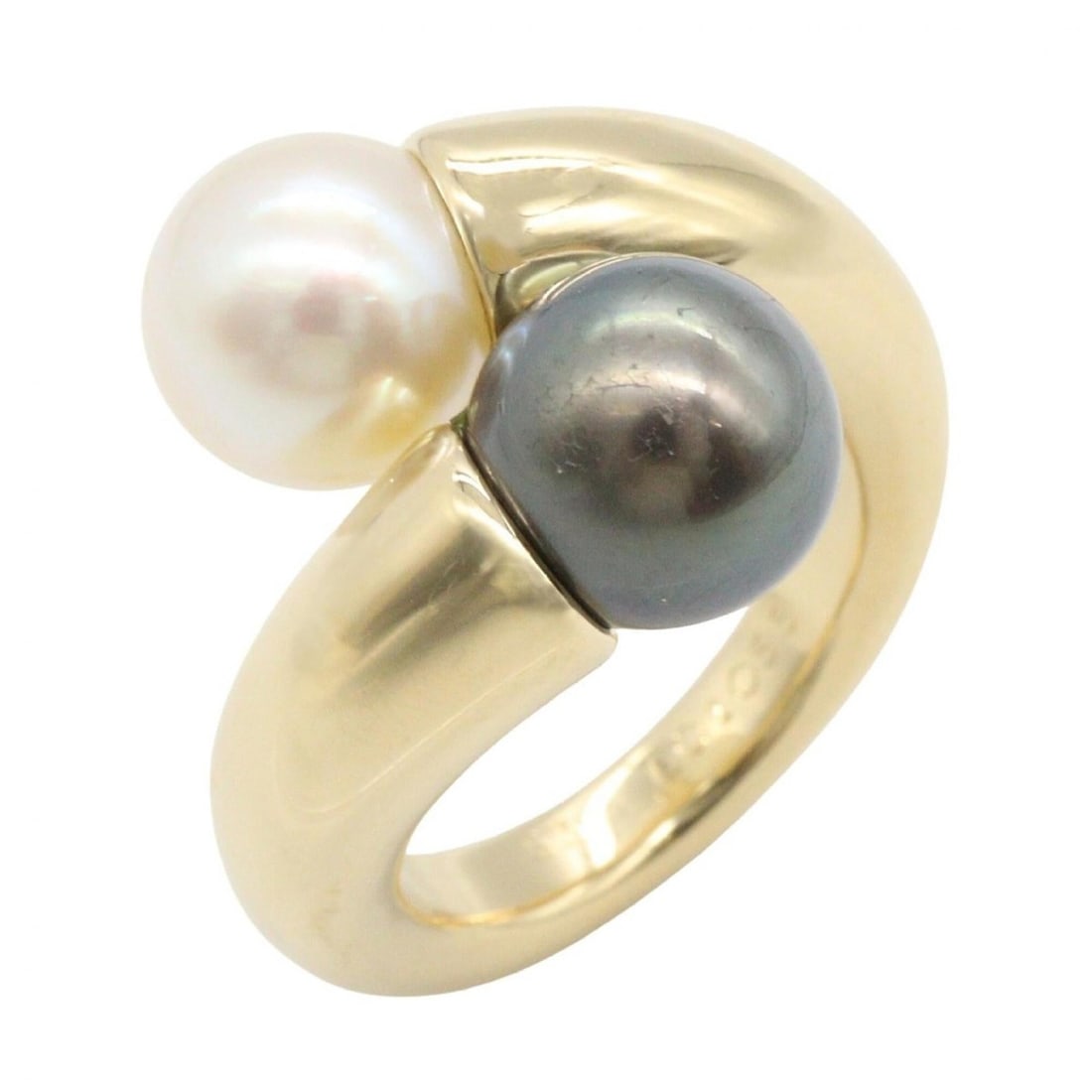 Cartier Perla Toi et Moi Pearl Ring - 18K (Yellow Gold) for Women Gold, Gray, White Tones: --- Catalog ---Category: SizeJP Size: 12US Size: 6.5Category: DesignType: Band ringColor: Gold, Gray, WhiteGender: WomenMaterial: Yellow gold (18K)Category: GeneralBrand: Cartier--- Item List ---Secti