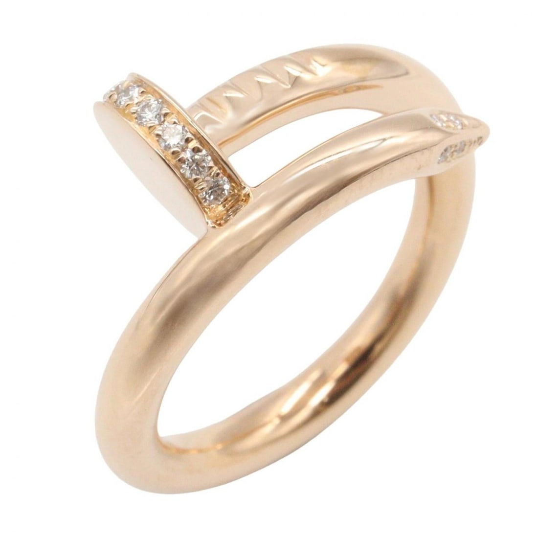 Cartier Juste un Clou Ring, Diamond 18KPG (Pink Gold), Women's, Gold Tone, Clear B4094800: --- Catalog ---Category: SizeJP Size: 10.5US Size: 5.5Category: DesignType: Band ringColor: Clear, GoldGender: WomenMaterial: Pink gold (18K)Category: GeneralMPN: B4094800Brand: Cartier--- Item List -