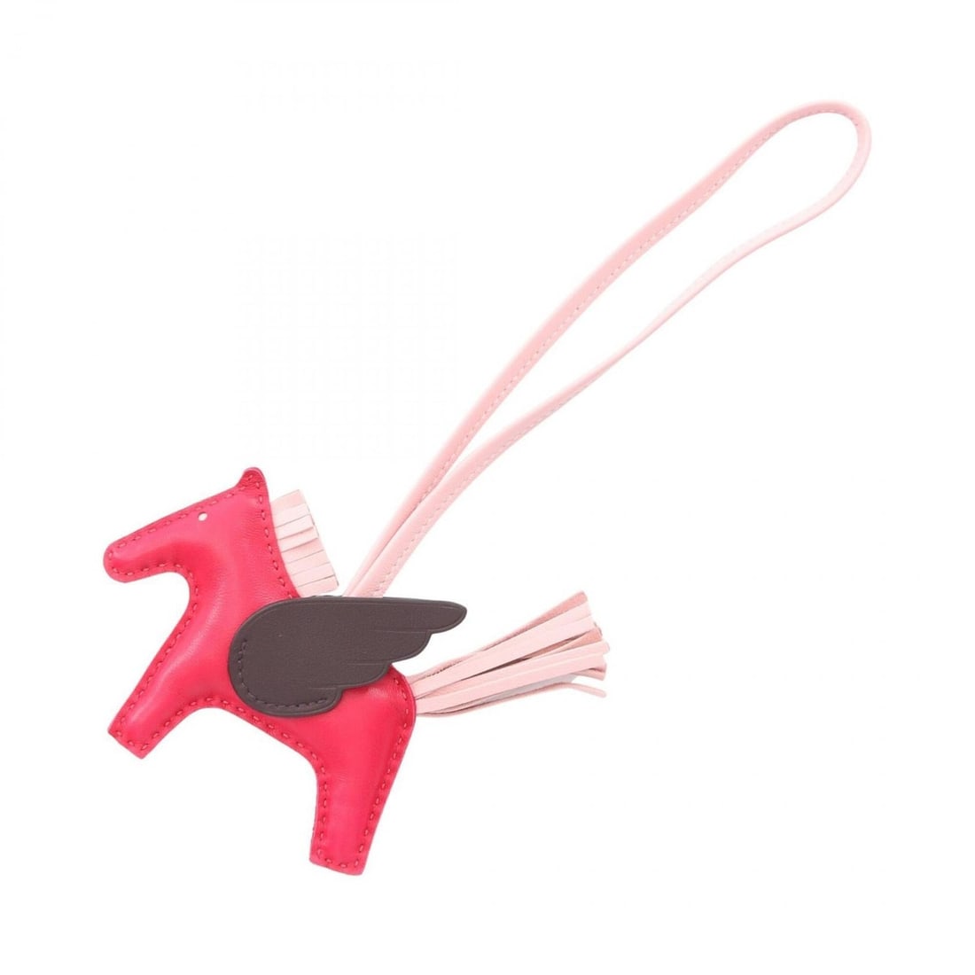 Hermes Rodeo Pegasus PM Framboise Rose Sakura Rouge Sellier Charm Accessory Agneau Milo Veau Swift: --- Catalog ---Category: DesignType: Handbag charmColor: Brown, PinkGender: WomenMaterial: Agneau MiloCategory: GeneralBrand: Hermes--- Item List ---Section: ConditionRanking: Rank A Used - A few trac