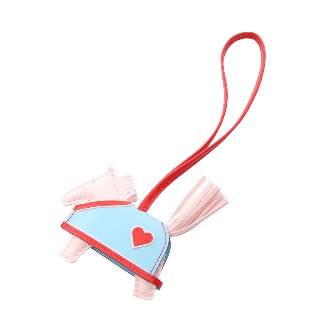 Hermes Rodeo PM Robeo Coeur Rose Darling Rouge Ladue Celeste Charm Accessory Agneau Milo Veau Swift: --- Catalog ---Category: DesignType: Handbag charmColor: Blue, Pink, Red colorGender: WomenMaterial: Agneau Milo, Swift leatherCategory: GeneralBrand: Hermes--- Item List ---Section: ConditionRanking: