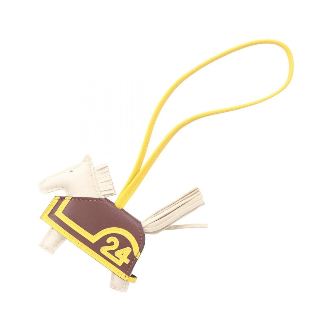 Hermes Rodeo PM Robeo 24 Clé Terre Jaune Naple Charm Accessory Agneau Milo Veau Swift Leather: --- Catalog ---Category: DesignType: Handbag charmColor: Brown, Ivory, YellowGender: WomenMaterial: Agneau MiloCategory: GeneralBrand: Hermes--- Item List ---Section: ConditionRanking: Rank NS Never u