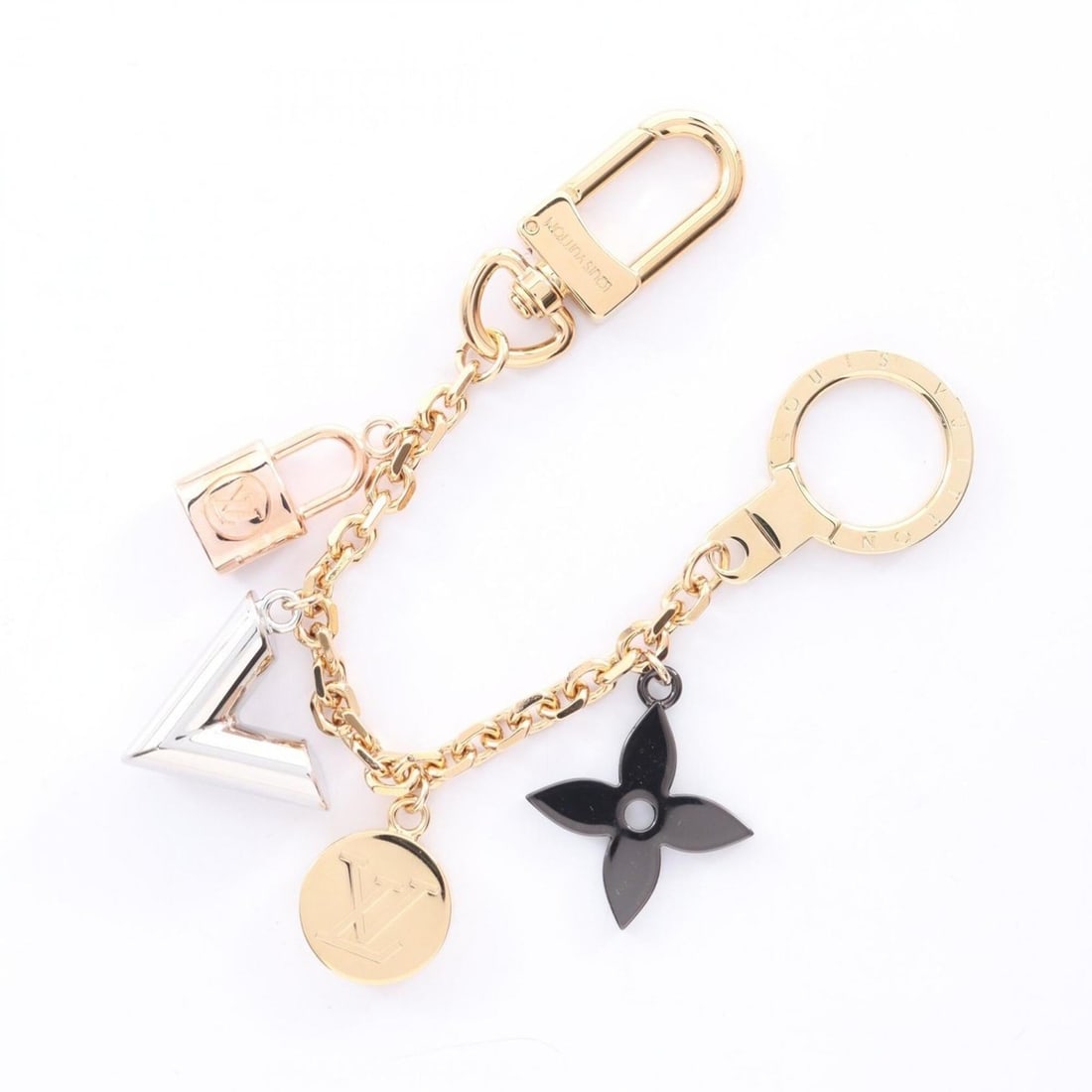 Louis Vuitton Kaleido V Charm Accessory, GP Metal, Women's, Gold Tone, Multicolor, M67379: --- Catalog ---Category: DesignType: Handbag charmColor: Gold, Multi-colorGender: Women,MenMaterial: Gold platingCategory: GeneralMPN: M67379Brand: Louis Vuitton--- Item List ---Section: ConditionRank