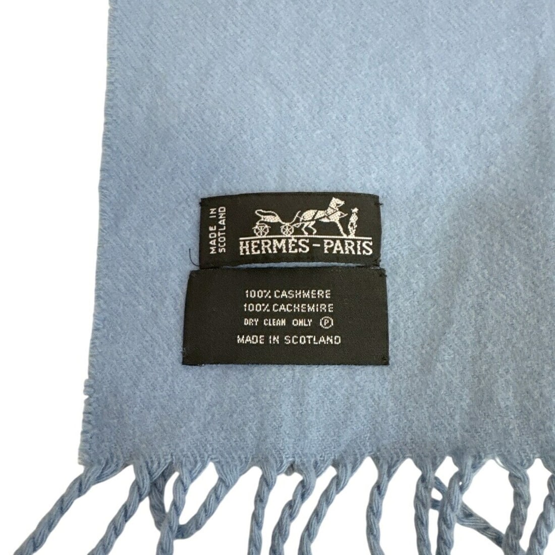 HERMES scarf, blue - 9