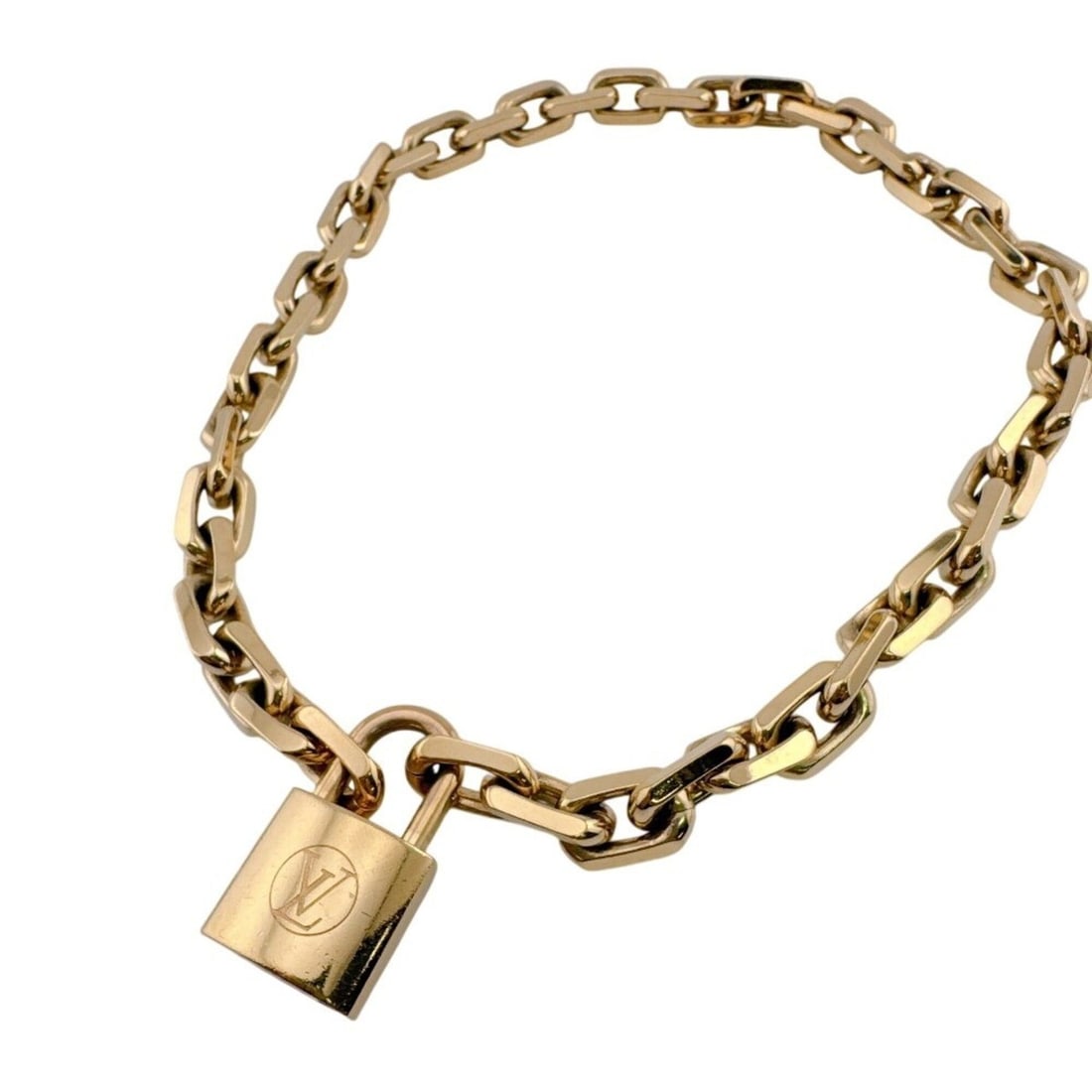 LOUIS VUITTON MP2993 Collier LV Edge Cadena Metal Necklace Gold (1 of 10)