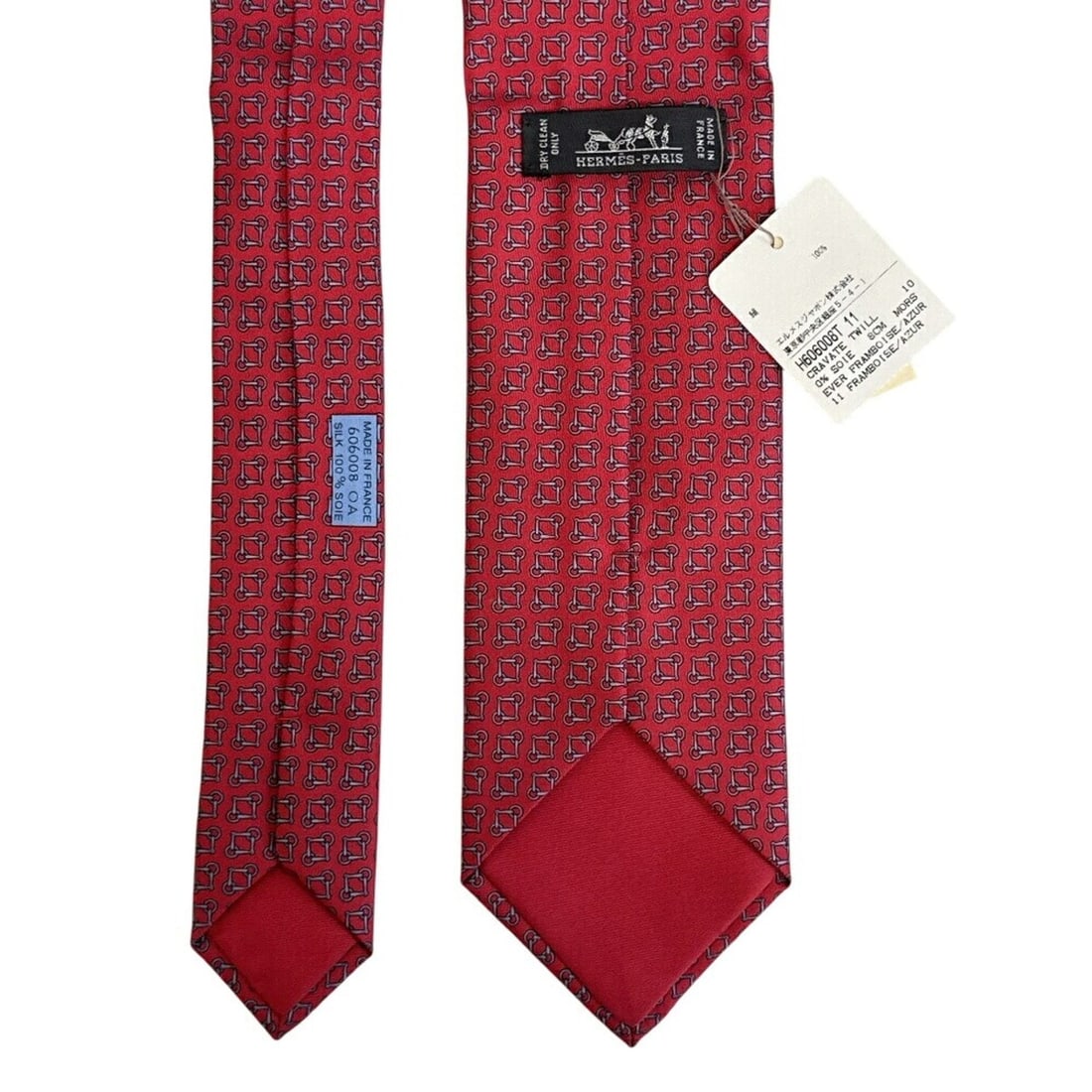 HERMES tie, red - 5