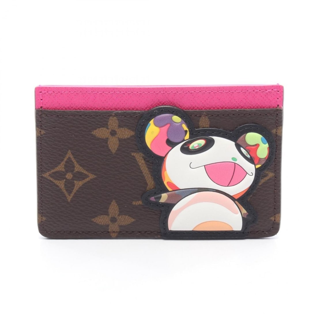 Louis Vuitton LV x TM Business Card Holder/Card Case Porte Cartes Simple Monogram Panda Leather: --- Catalog ---Category: DesignType: Card caseColor: Brown, Monogram Panda, PinkGender: Women,MenMaterial: Monogram Category: GeneralMPN: K2756Brand: Louis VuittonCategory: Physical PropertiesSize