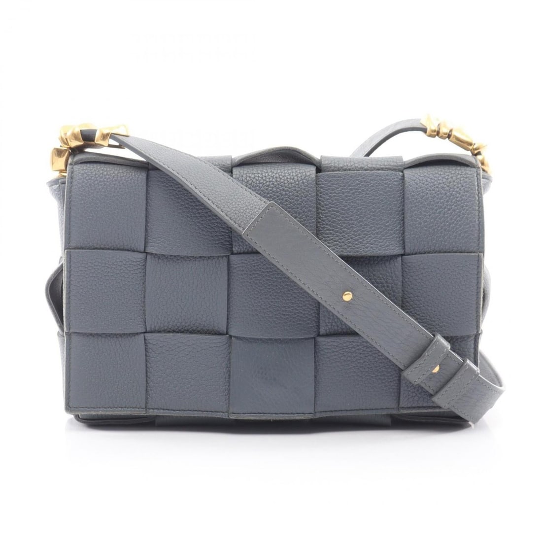 Bottega Veneta Cassette Intrecciato Shoulder Bag/Handbag, Leather, Women's, Gray: --- Catalog ---Category: SizeSize (HxWxD): 15cm x 22cm x 5cm / 5.9'' x 8.66'' x 1.96''Category: DesignType: Handbag, Shoulder bagColor: GrayGender: WomenMaterial: Intrecciato Category: GeneralBrand: