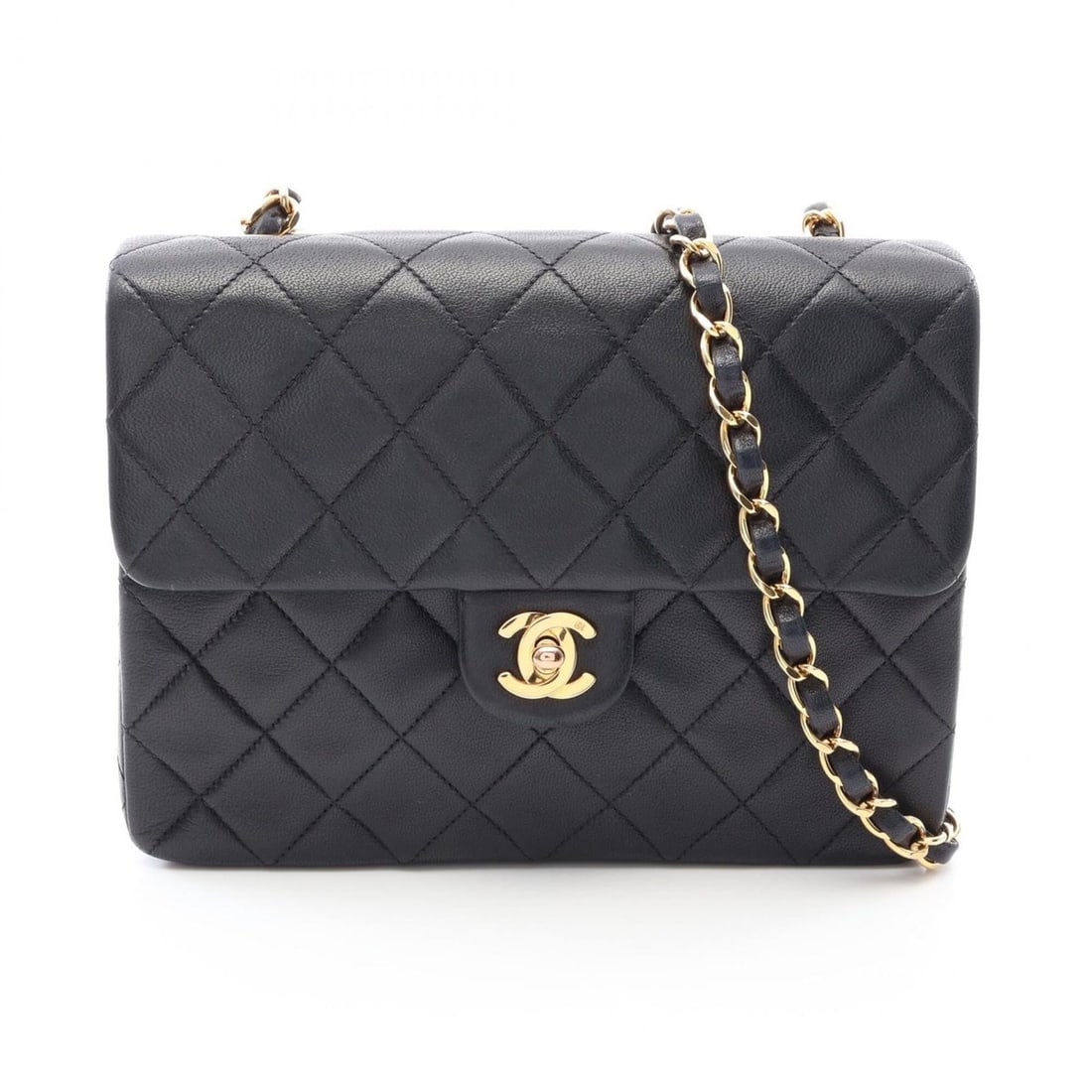 Chanel Mini Matelassé 20 Shoulder Bag/Handbag, Lambskin Leather, Women's, Black: --- Catalog ---Category: SizeSize (HxWxD): 15cm x 20cm x 6cm / 5.9'' x 7.87'' x 2.36''Category: DesignType: Handbag, Shoulder bagColor: BlackGender: WomenMaterial: Leather Leather/Fur Type: LambskinCa
