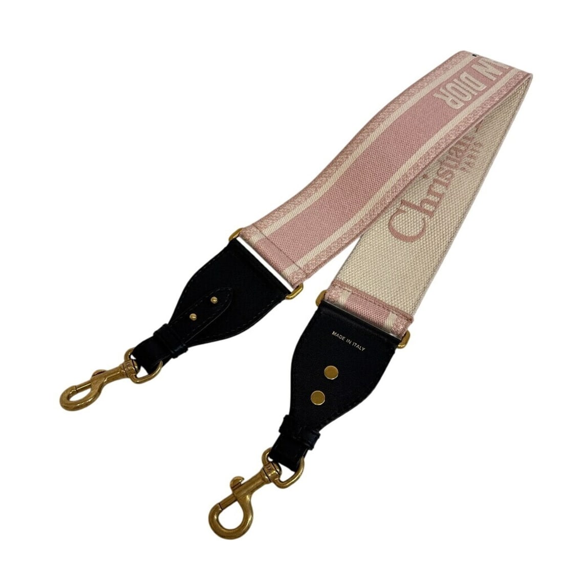 Christian Dior embroidered shoulder strap, pink: --- Catalog ---Category: SizeHandle/Strap Length: 94.5cm / 37.2''Category: DesignType: StrapFinish: Gold platedGender: WomenMaterial: Canvas, LeatherCategory: GeneralBrand: Christian Dior--- Item