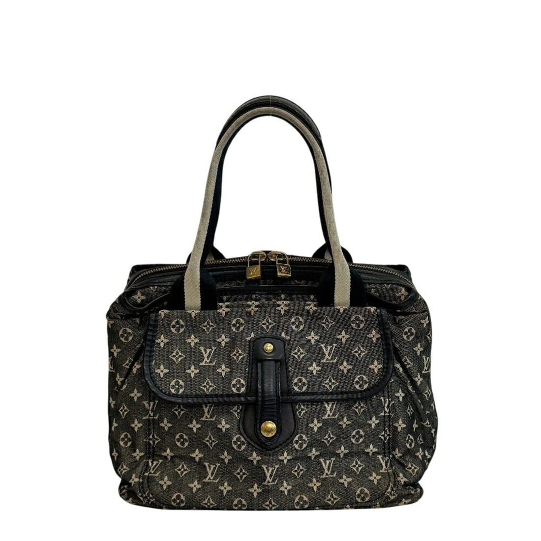 LOUIS VUITTON M92508 Sac Marie Kate Tote Handbag Monogram Mini Navy: --- Catalog ---Category: SizeSize (HxWxD): 22cm x 29cm x 15.5cm / 8.66'' x 11.41'' x 6.1''Handle Length: 16cm / 6.29''Category: DesignType: Boston bag, HandbagColor: Gray, Navy, WhiteGender: