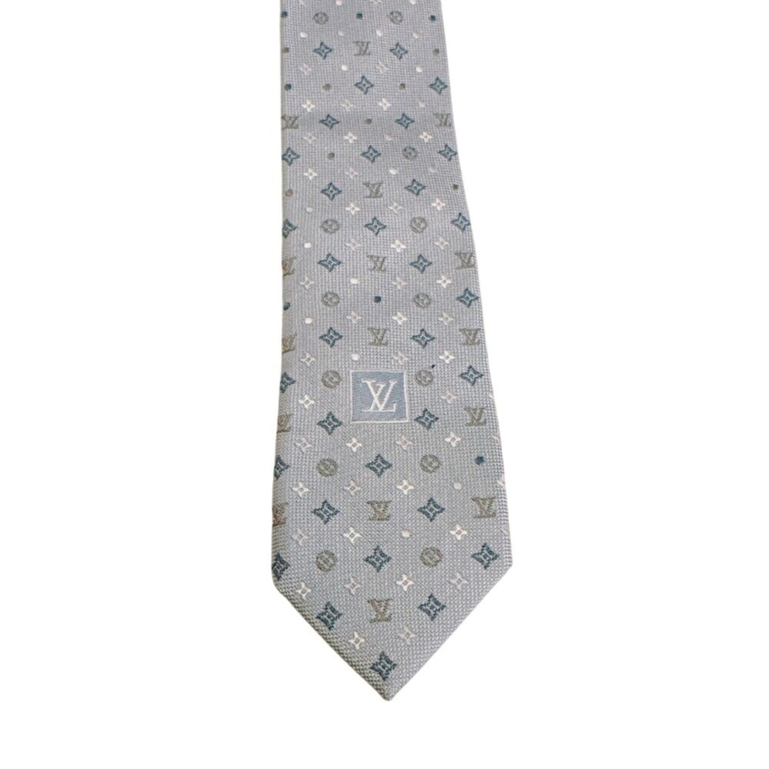 LOUIS VUITTON M76845 Monogram Gradient Dots 8CM Dot Pattern Tie, Blue - 10