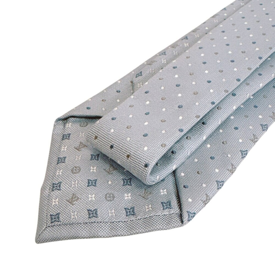 LOUIS VUITTON M76845 Monogram Gradient Dots 8CM Dot Pattern Tie, Blue - 7