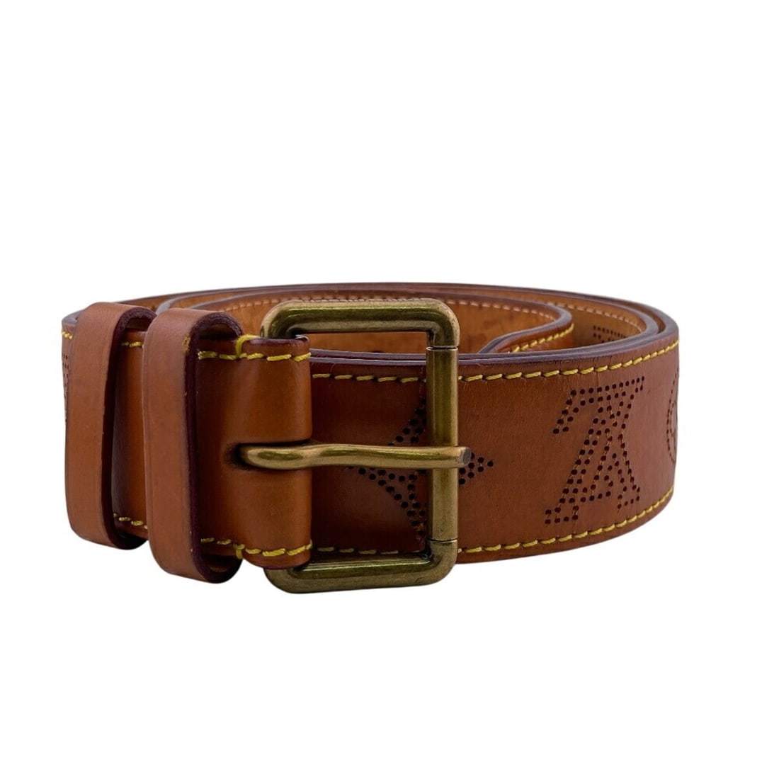 LOUIS VUITTON Louis Vuitton Ceinture Perfo Mahina Belt Brown: --- Catalog ---Category: SizeWidth: 3.5cm / 1.37''Length: 93.5cm - 105cm / 36.81'' - 41.33''Category: DesignType: Standard beltColor: BrownGender: MenMaterial (Strap): Leather Number of Belt Holes: 5C